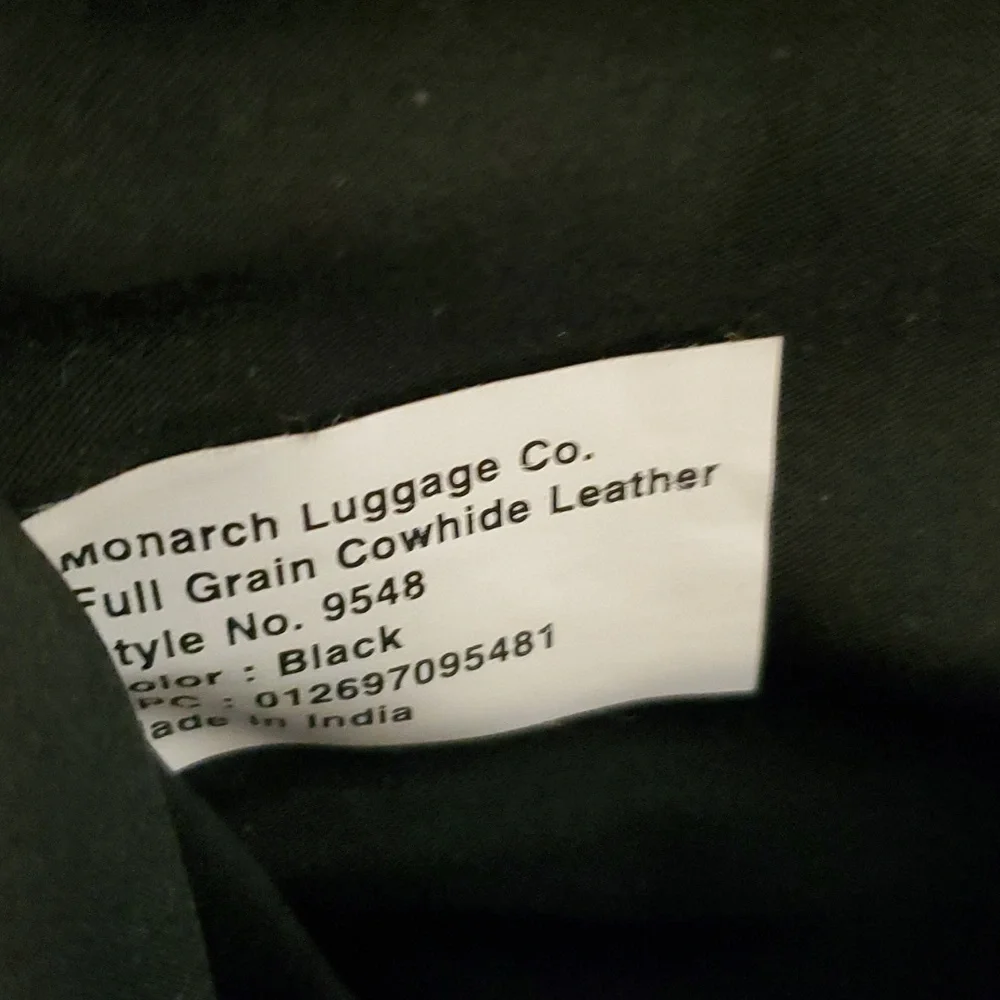 Black Fullgrain Cowhide Leather Expandable Travel Bag